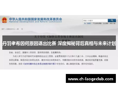丹羽孝希因何原因退出比赛 深度揭秘背后真相与未来计划 丹羽孝希因何原因退出比赛 深度揭秘背后真相与未来计划